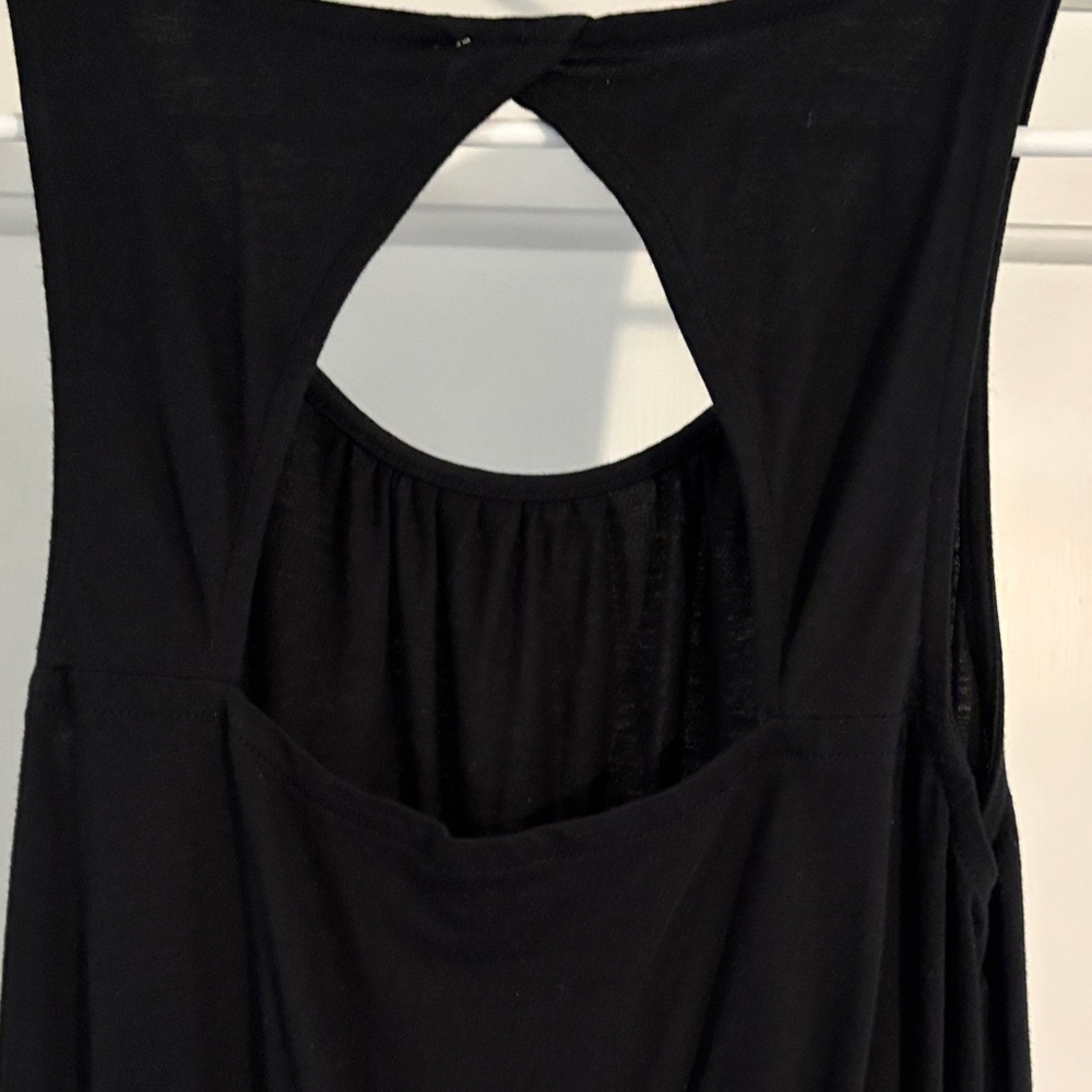 LOFT Black Dress with Keyhole Back - Picture 4 of 4